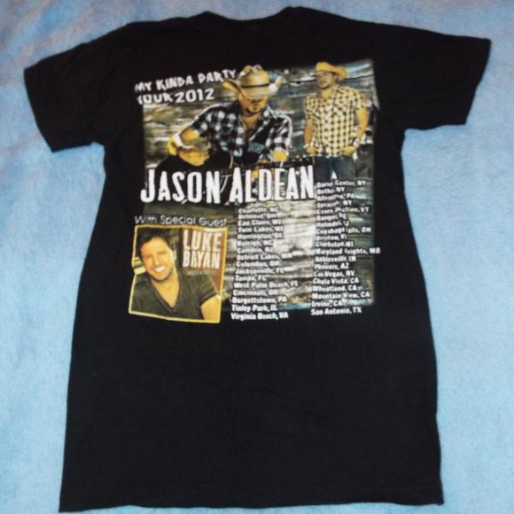 Jason Aldean My Kinda Party Tour 2012 Concert Tee Shirt Small Adult - Picture 5 of 5